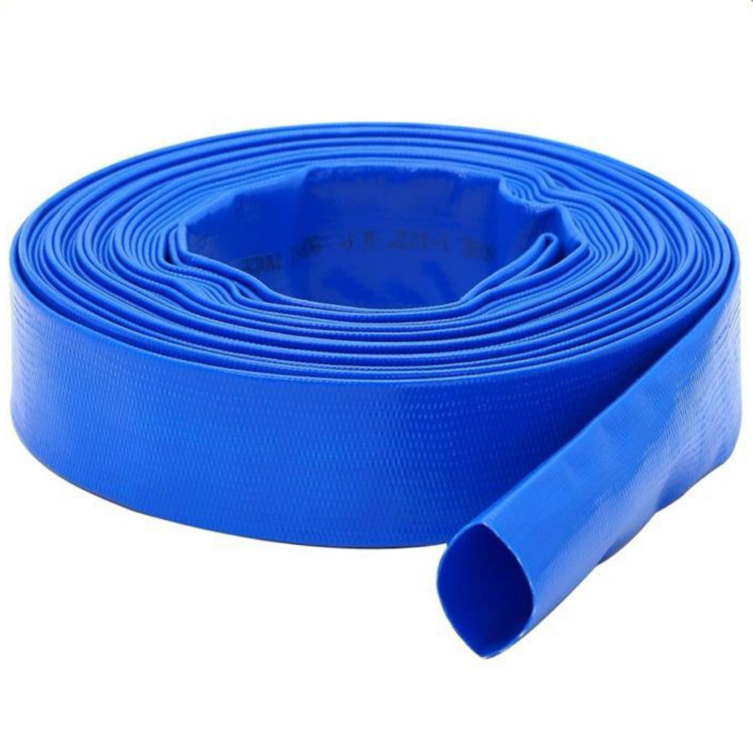 Blue PVC Layflat Discharge Hose 6 Inch