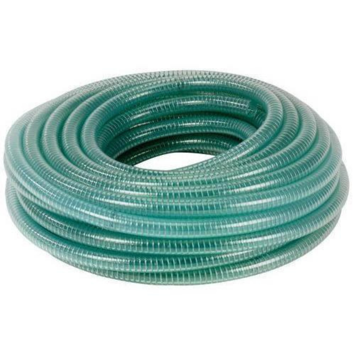 Green Heavy Suction Hose Coil 6 Inch